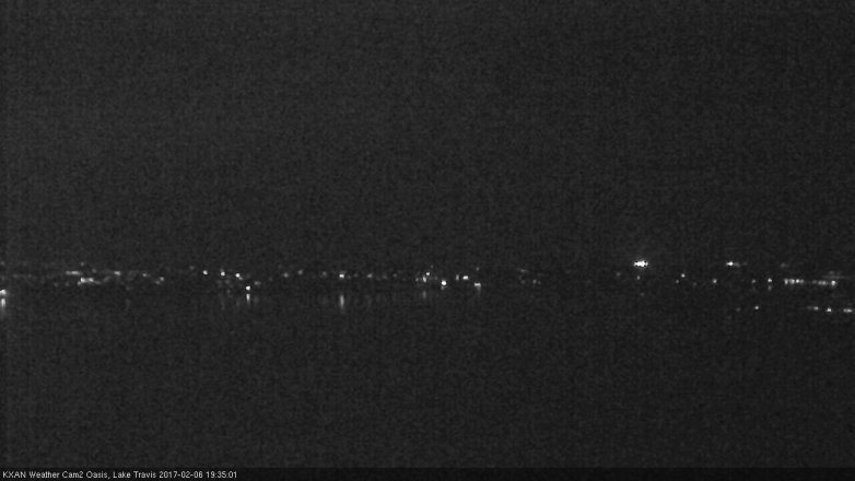 Lake Travis webcam, February 6, 2017 6:45 PM CT