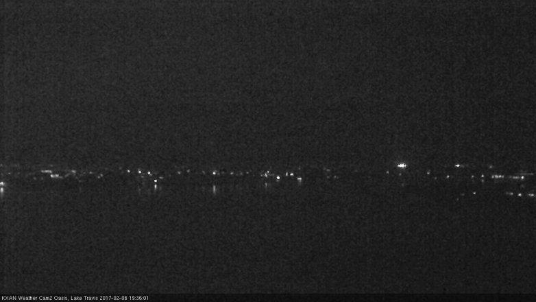 Lake Travis webcam, February 6, 2017 7:00 PM CT