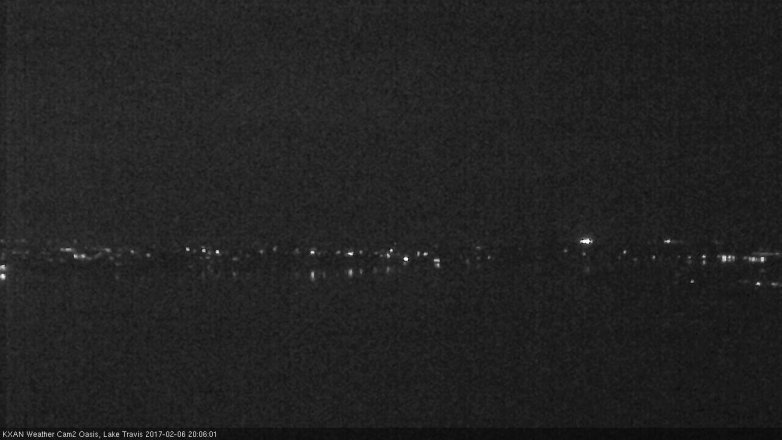 Lake Travis webcam, February 6, 2017 7:25 PM CT