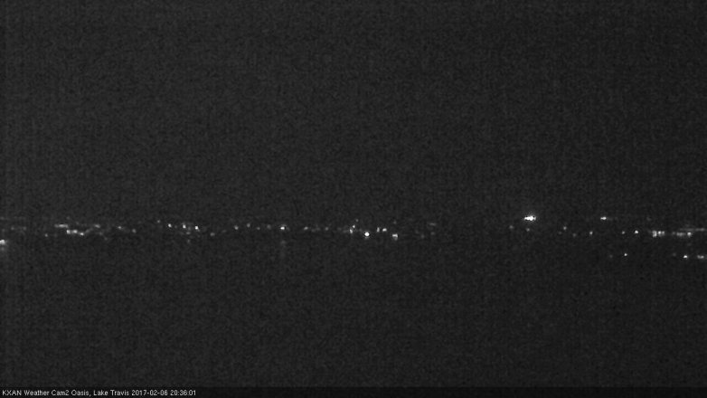 Lake Travis webcam, February 6, 2017 7:40 PM CT