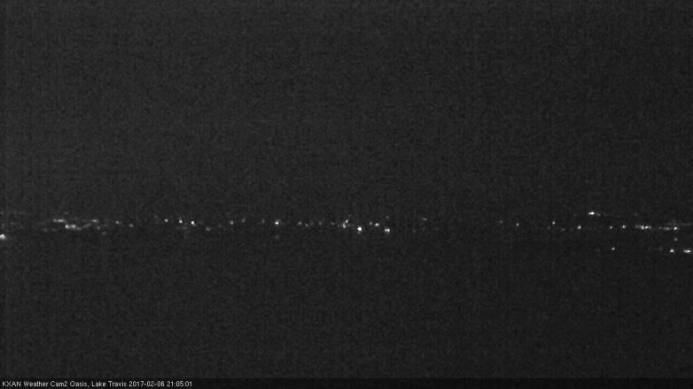 Lake Travis webcam, February 6, 2017 8:25 PM CT