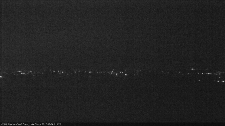 Lake Travis webcam, February 6, 2017 8:35 PM CT