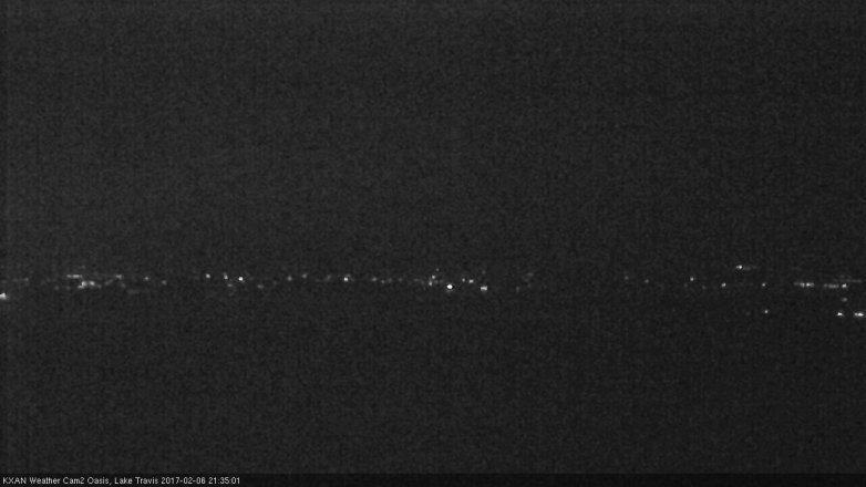 Lake Travis webcam, February 6, 2017 8:50 PM CT