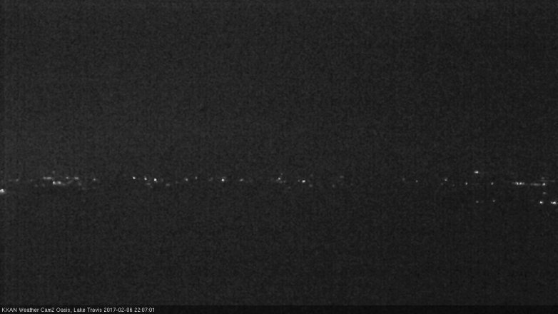 Lake Travis webcam, February 6, 2017 9:35 PM CT