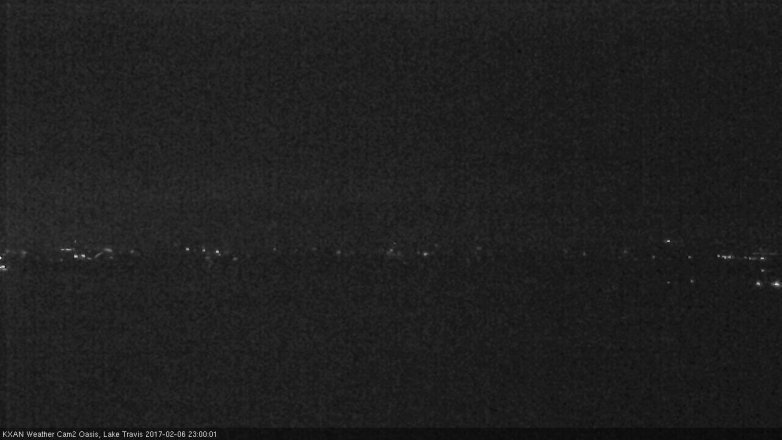 Lake Travis webcam, February 6, 2017 10:10 PM CT