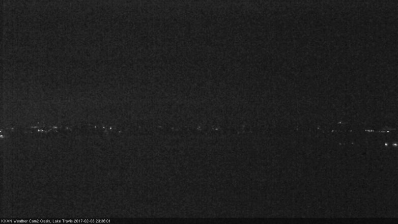 Lake Travis webcam, February 6, 2017 11:05 PM CT