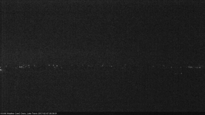 Lake Travis webcam, February 6, 2017 11:55 PM CT