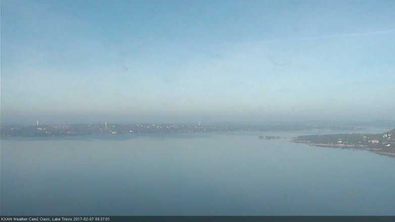 Lake Travis webcam, February 7, 2017 9:00 AM CT