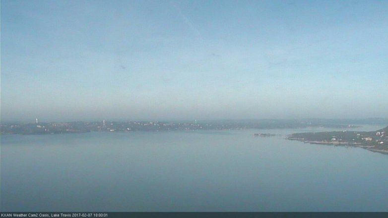 Lake Travis webcam, February 7, 2017 9:15 AM CT