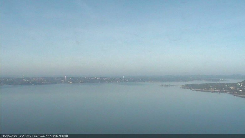 Lake Travis webcam, February 7, 2017 9:20 AM CT