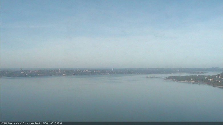 Lake Travis webcam, February 7, 2017 10:00 AM CT