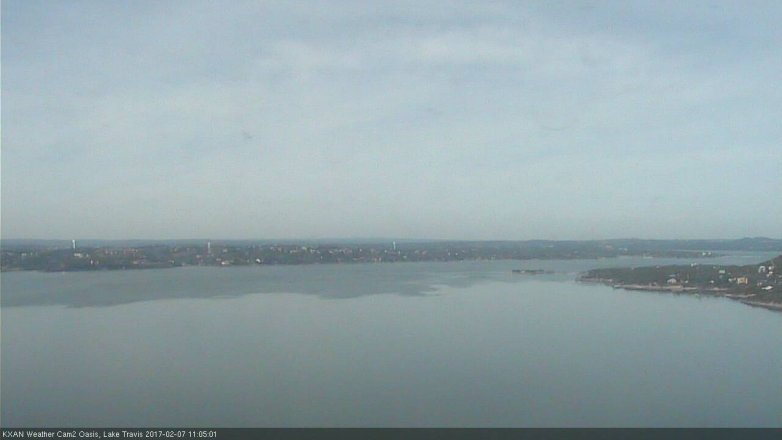 Lake Travis webcam, February 7, 2017 10:30 AM CT