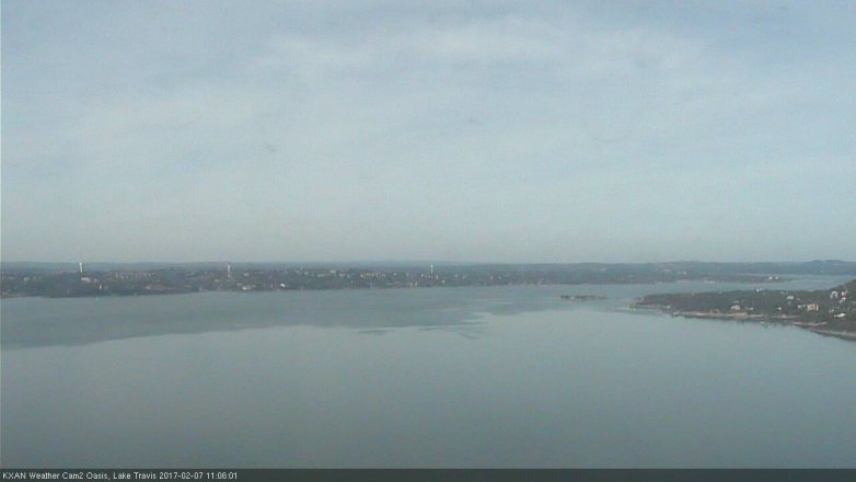 Lake Travis webcam, February 7, 2017 10:35 AM CT