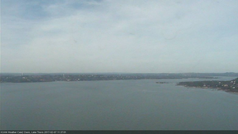 Lake Travis webcam, February 7, 2017 10:45 AM CT