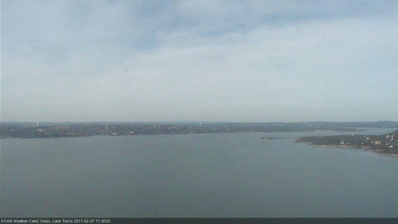 Lake Travis webcam, February 7, 2017 10:55 AM CT