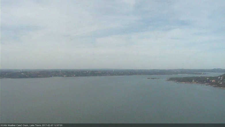 Lake Travis webcam, February 7, 2017 11:15 AM CT