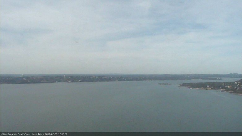 Lake Travis webcam, February 7, 2017 11:35 AM CT