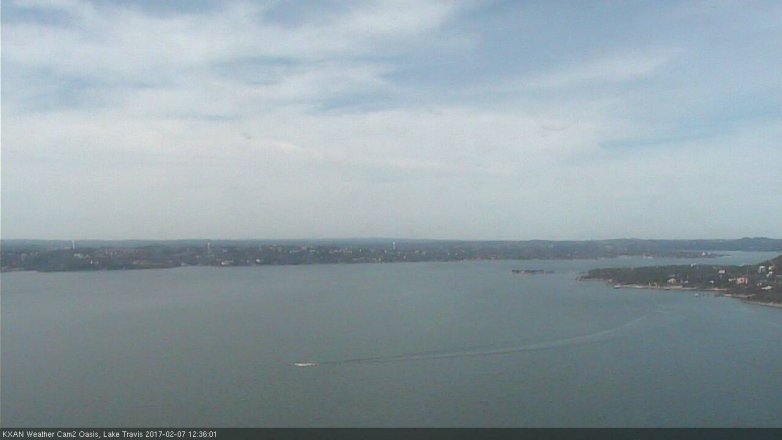 Lake Travis webcam, February 7, 2017 11:50 AM CT