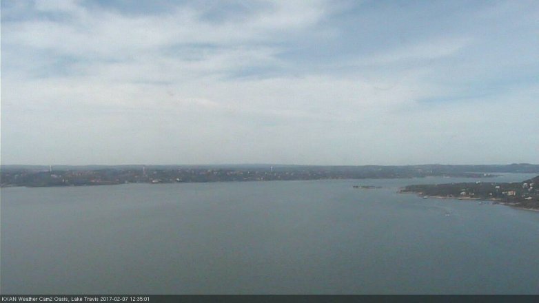 Lake Travis webcam, February 7, 2017 11:55 AM CT
