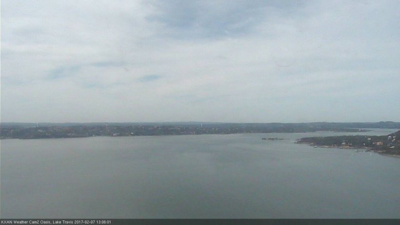 Lake Travis webcam, February 7, 2017 12:15 PM CT