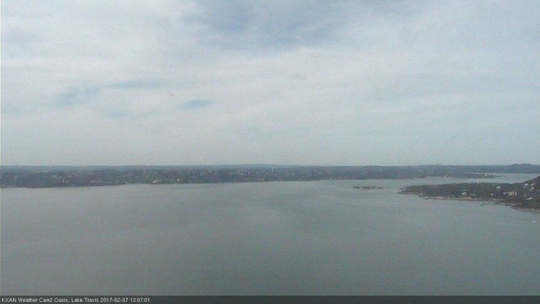 Lake Travis webcam, February 7, 2017 12:25 PM CT