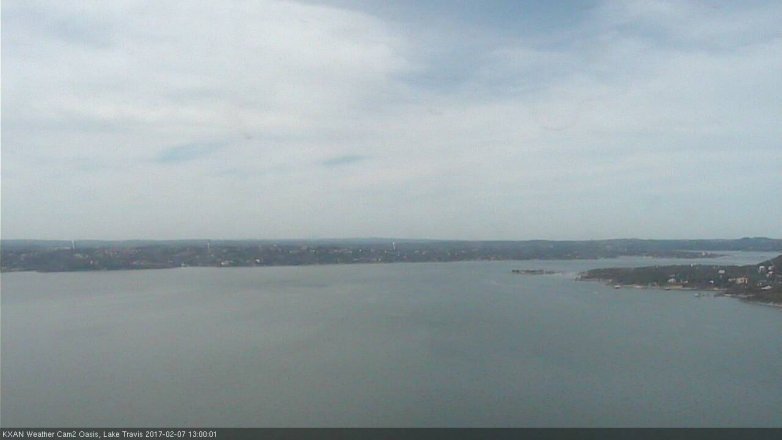 Lake Travis webcam, February 7, 2017 12:30 PM CT