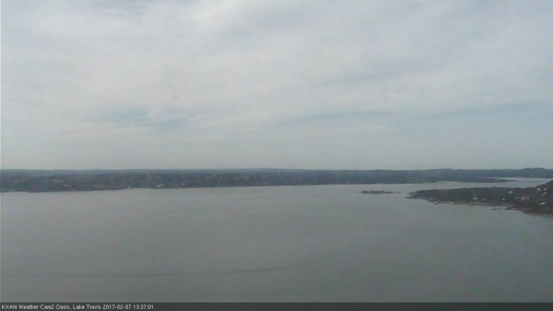 Lake Travis webcam, February 7, 2017 12:40 PM CT