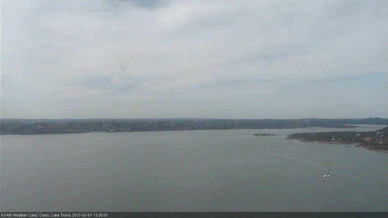 Lake Travis webcam, February 7, 2017 12:50 PM CT