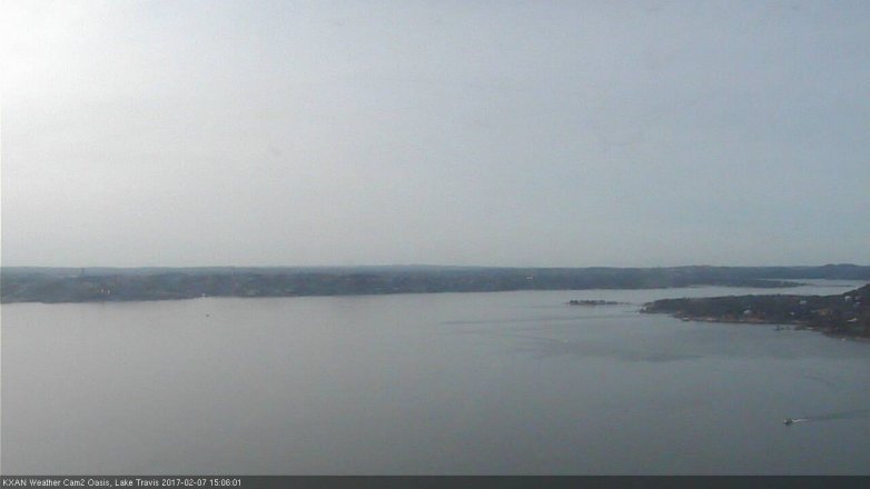 Lake Travis webcam, February 7, 2017 2:30 PM CT