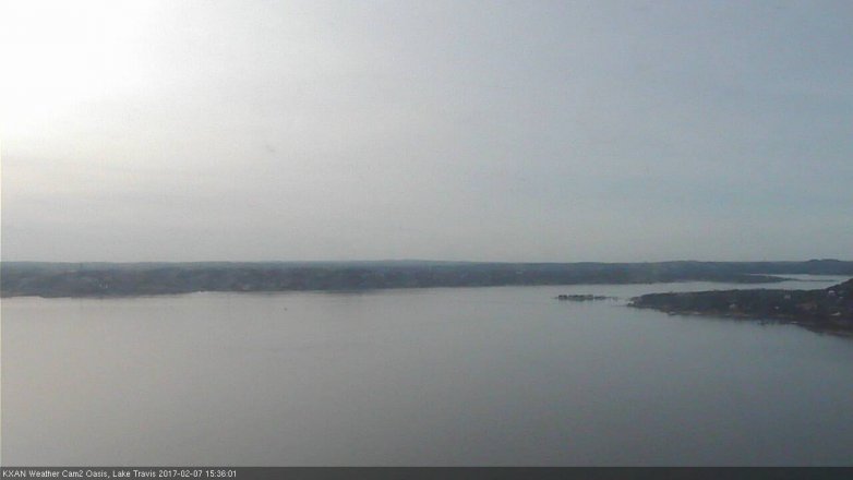 Lake Travis webcam, February 7, 2017 2:40 PM CT