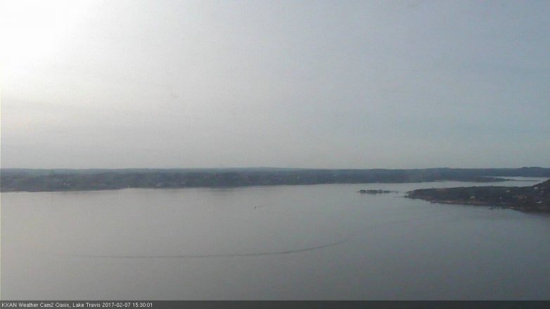 Lake Travis webcam, February 7, 2017 2:45 PM CT