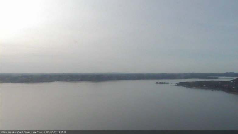 Lake Travis webcam, February 7, 2017 2:55 PM CT