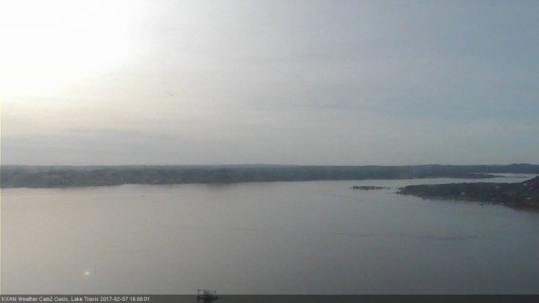 Lake Travis webcam, February 7, 2017 3:25 PM CT