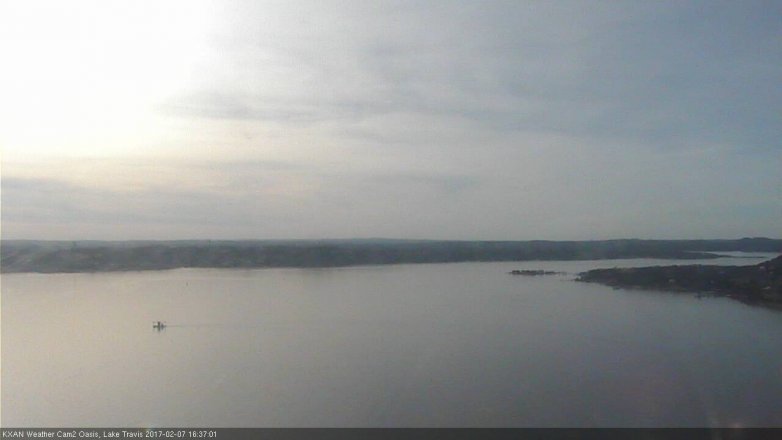 Lake Travis webcam, February 7, 2017 3:45 PM CT