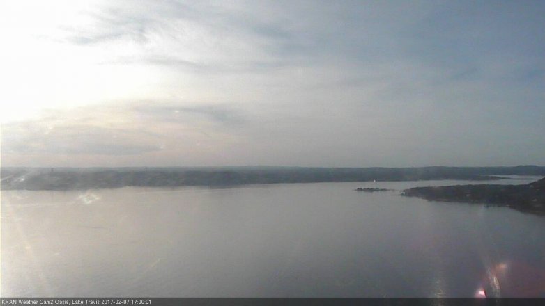 Lake Travis webcam, February 7, 2017 4:15 PM CT