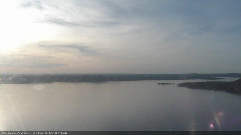 Lake Travis webcam, February 7, 2017 4:35 PM CT