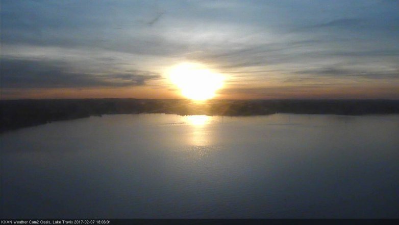 Lake Travis webcam, February 7, 2017 5:30 PM CT