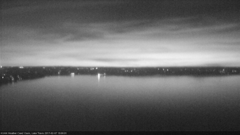 Lake Travis webcam, February 7, 2017 6:20 PM CT