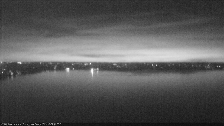 Lake Travis webcam, February 7, 2017 6:30 PM CT