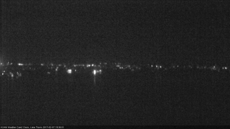 Lake Travis webcam, February 7, 2017 6:40 PM CT