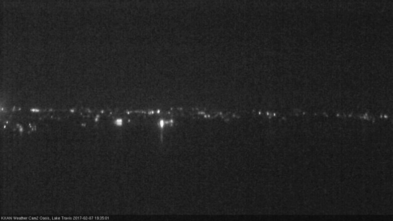 Lake Travis webcam, February 7, 2017 6:45 PM CT