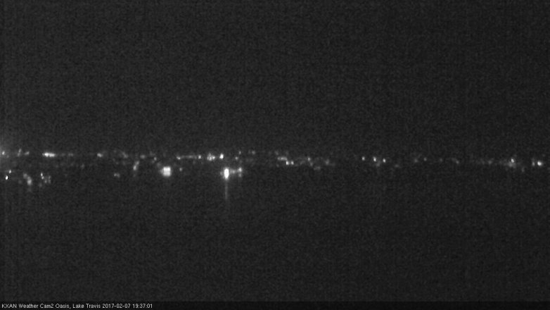 Lake Travis webcam, February 7, 2017 6:55 PM CT