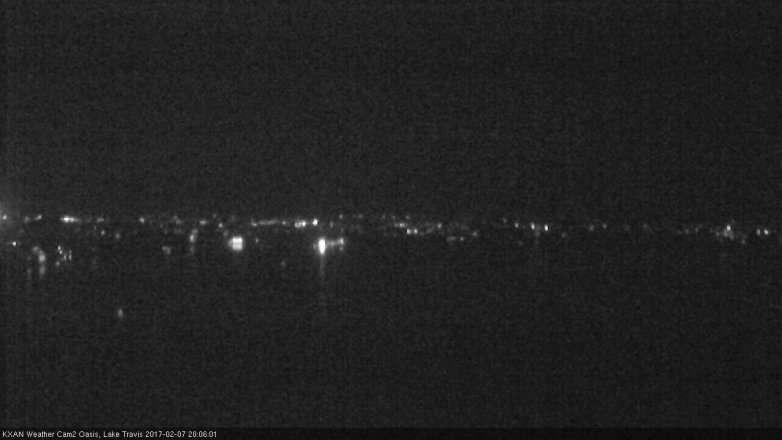 Lake Travis webcam, February 7, 2017 7:20 PM CT