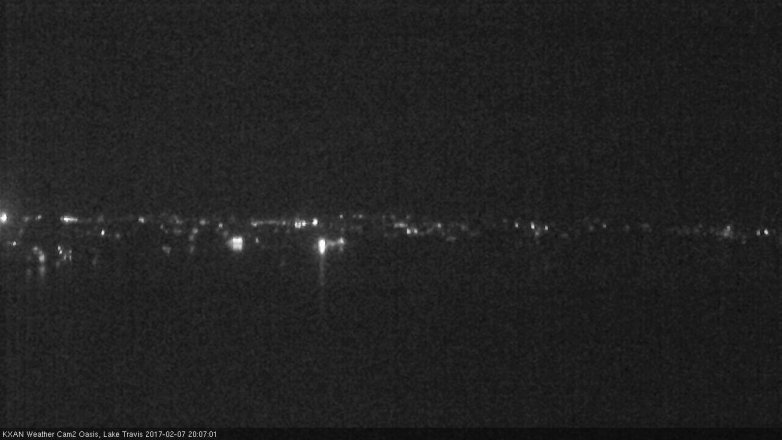Lake Travis webcam, February 7, 2017 7:25 PM CT