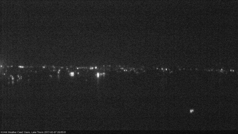Lake Travis webcam, February 7, 2017 7:35 PM CT