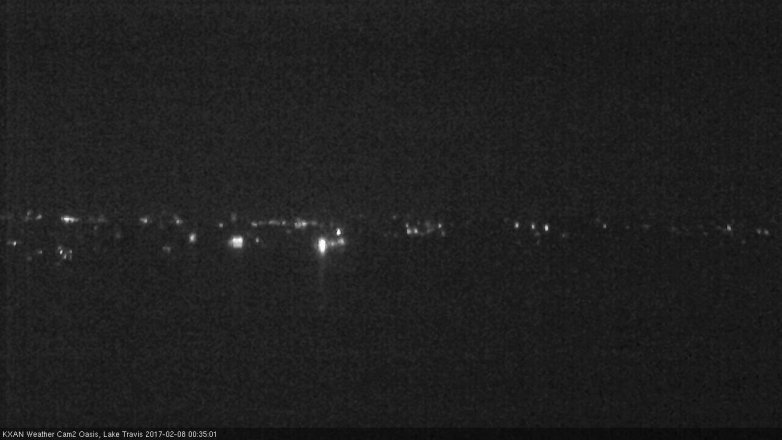 Lake Travis webcam, February 7, 2017 11:50 PM CT
