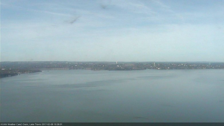 Lake Travis webcam, February 8, 2017 10:00 AM CT