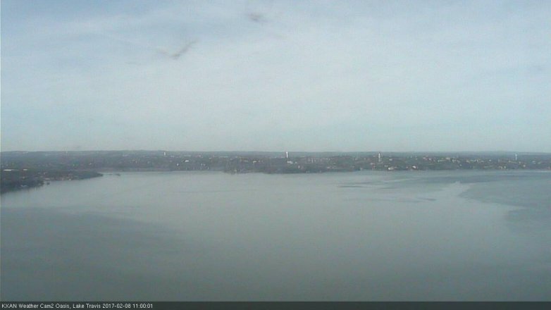 Lake Travis webcam, February 8, 2017 10:20 AM CT