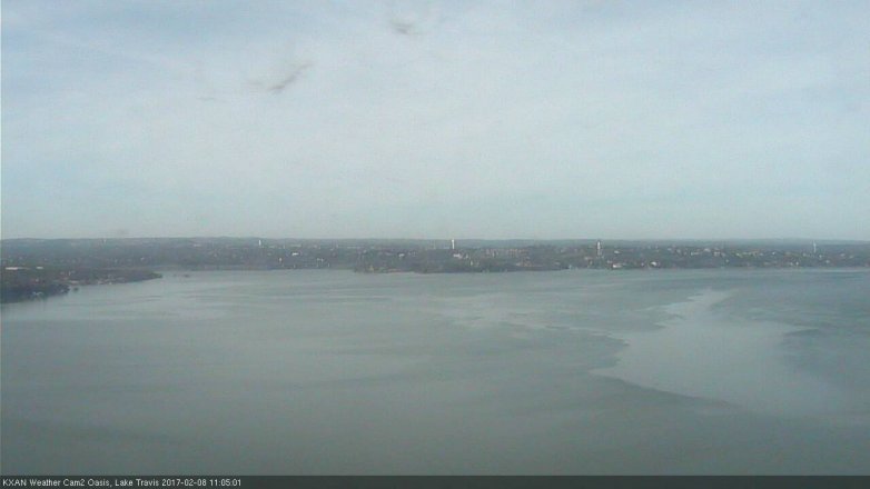 Lake Travis webcam, February 8, 2017 10:25 AM CT
