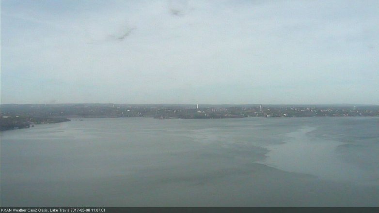 Lake Travis webcam, February 8, 2017 10:30 AM CT